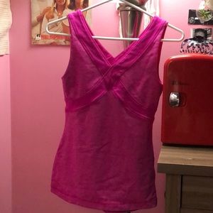 Lululemon tank, Magenta, Size (Im not sure.)